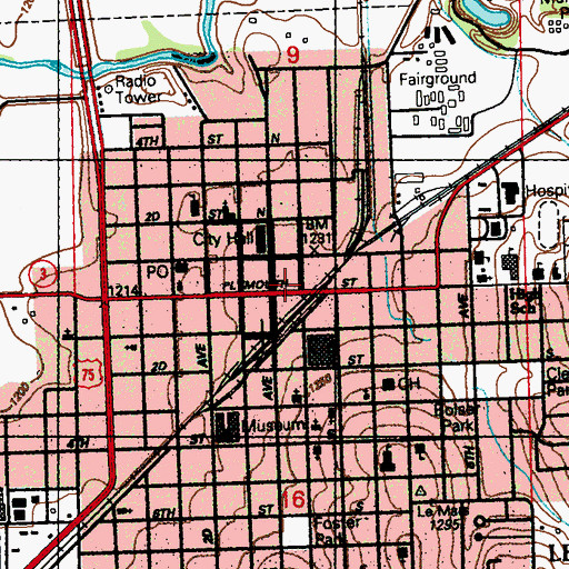 Topographic Map of Chiropractic Clinic, IA