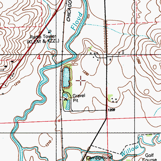Topographic Map of Zollman Chiropractic Clinic, IA