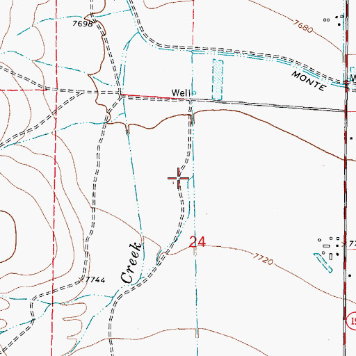 Topographic Map of Fulcher Gulch, CO