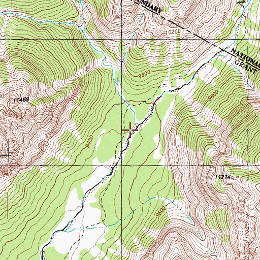 Topographic Map of Augustora Creek, CO