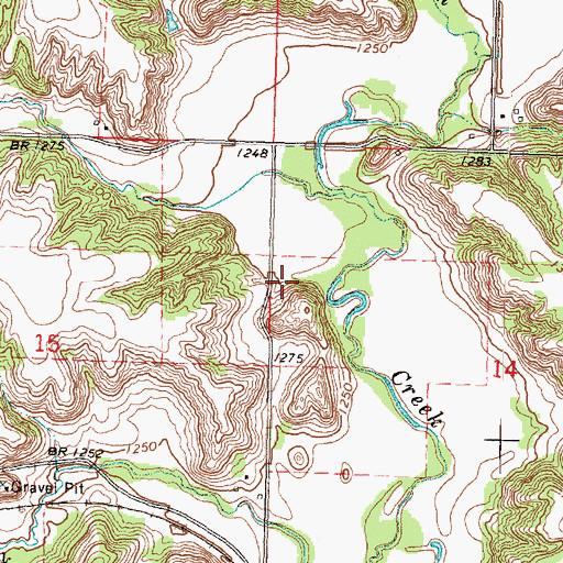 Topographic Map of McCormack Area, IA