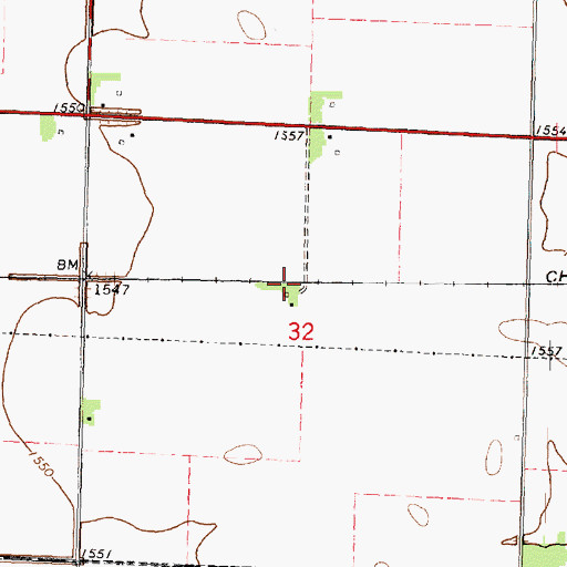 Topographic Map of Max Post Office (historical), IA