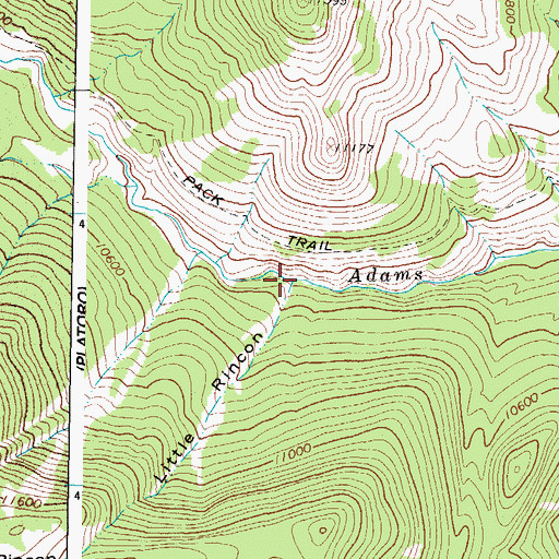 Topographic Map of Little Rincon, CO