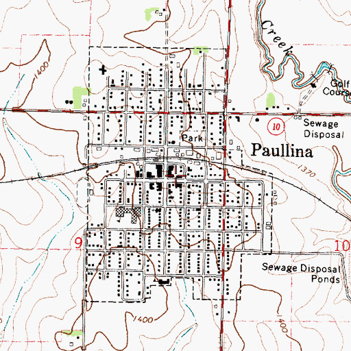 Topographic Map of Eyecare Center, IA