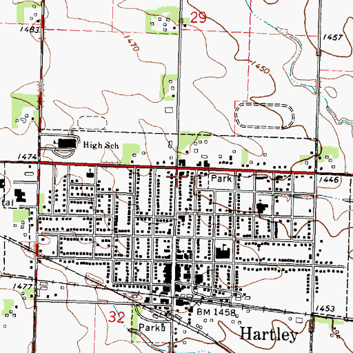 Topographic Map of Saint Joseph Catholic Church, IA