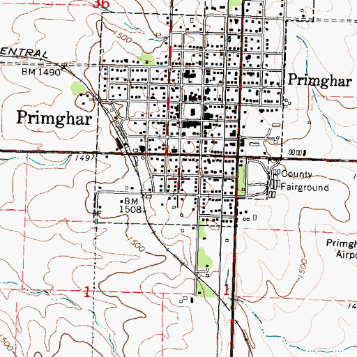 Topographic Map of Northwest Iowa Health Center, IA