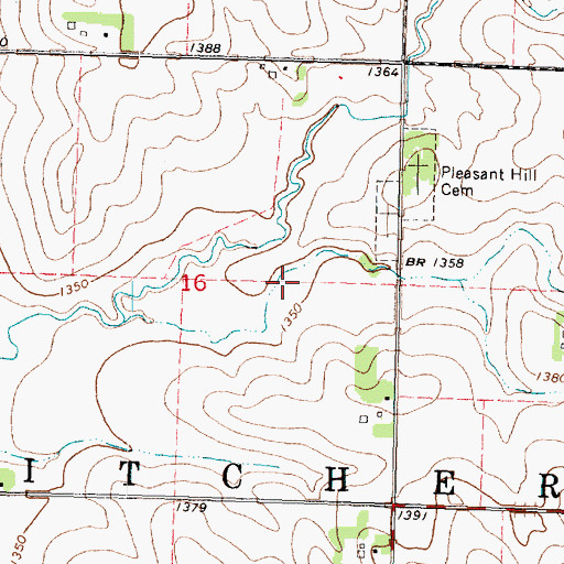 Topographic Map of Nester Stiles State Preserve, IA