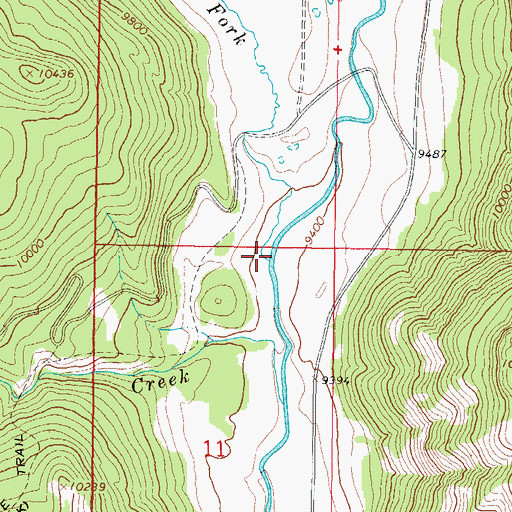 Topographic Map of Lake Fork, CO
