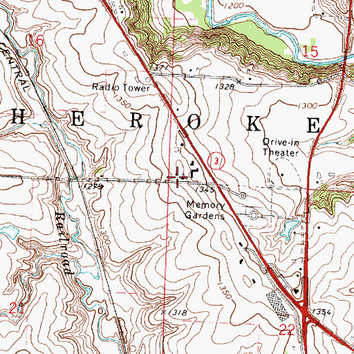 Topographic Map of Faith in Christ Fellowship Church, IA