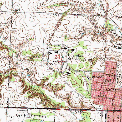 Topographic Map of Tallman Museum, IA