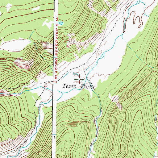 Topographic Map of El Rito Azul, CO