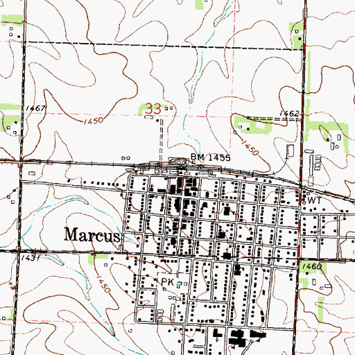 Topographic Map of Sioux Valley Medical Association - Marcus, IA