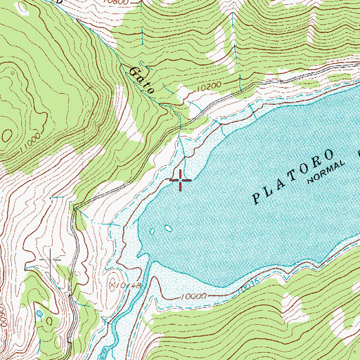 Topographic Map of Rito Gato, CO