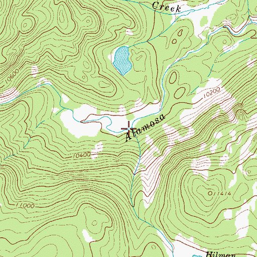 Topographic Map of Gold Creek, CO