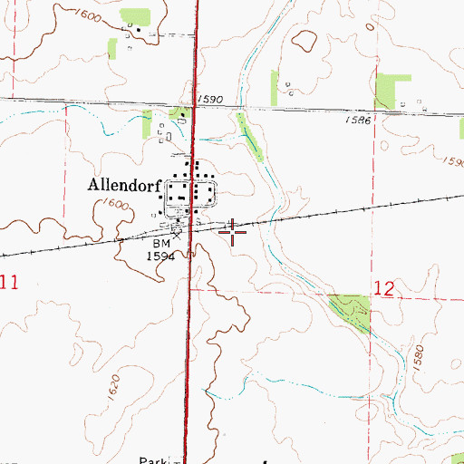 Topographic Map of Johnson Wilderness Area, IA