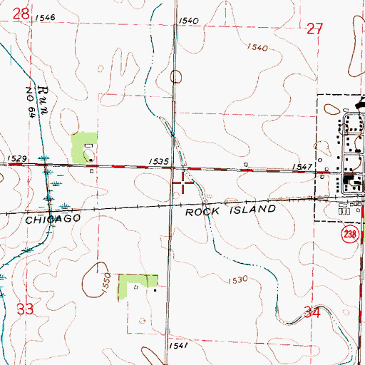 Topographic Map of Snyder Wildlife Management Area, IA