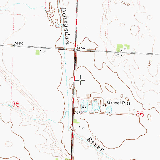 Topographic Map of Thomas Pit Access, IA