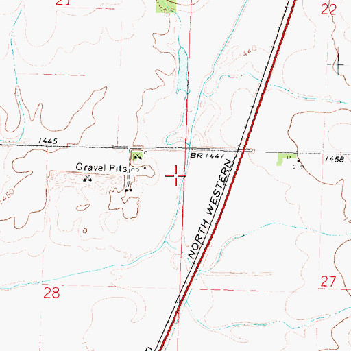 Topographic Map of Strouth Wildlife Management Area, IA