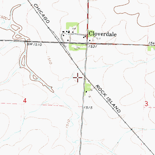 Topographic Map of Goewey Prairie Preserve, IA