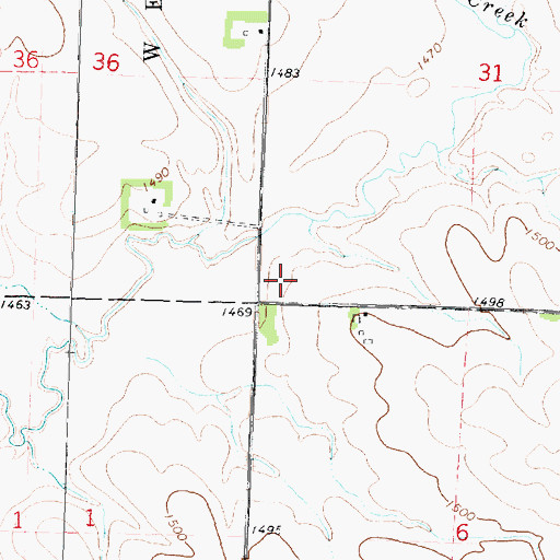 Topographic Map of Dagel Unit - Otter Creek Wildlife Management Area, IA