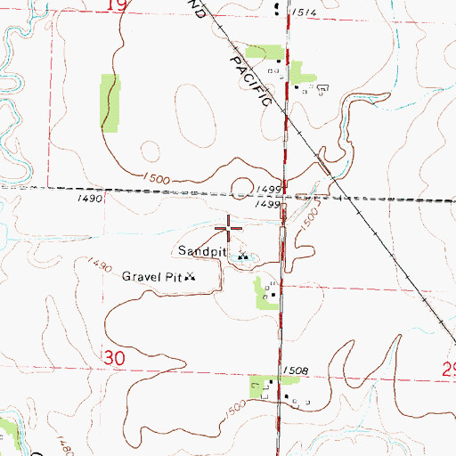 Topographic Map of Sibley Unit - Otter Creek Wildlife Management Area, IA