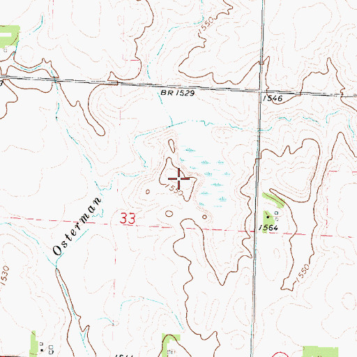 Topographic Map of Devils Ridge Wildlife Area, IA