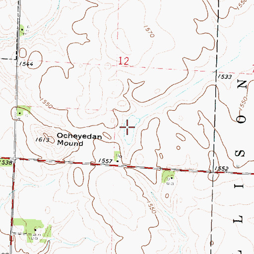 Topographic Map of Sutton Lake Marsh, IA