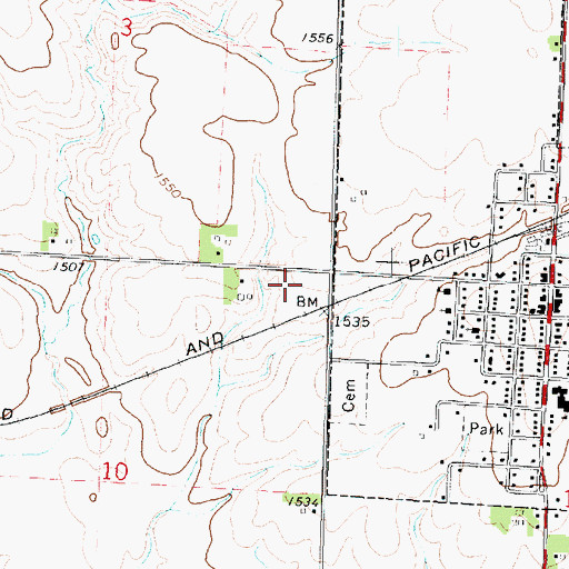 Topographic Map of Swalve Wildlife Management Area, IA