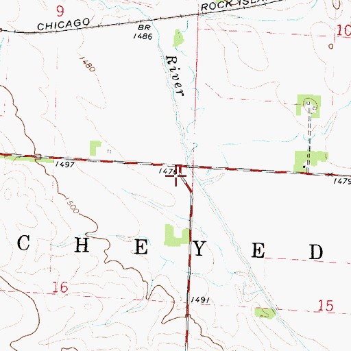 Topographic Map of Wilson Pit Wildlife Area, IA