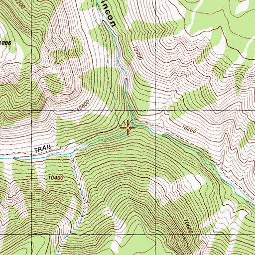 Topographic Map of Caon Rincon, CO