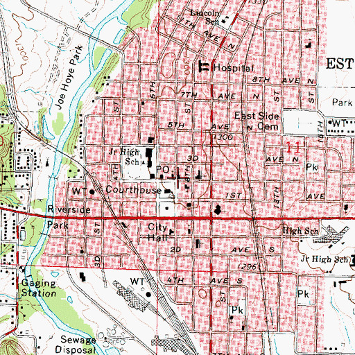Topographic Map of Union Baptist Church, IA