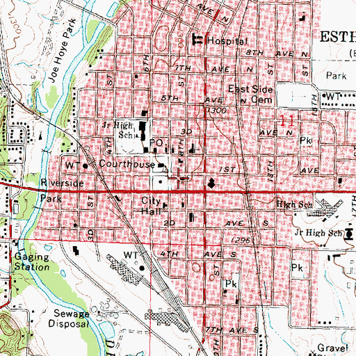 Topographic Map of Calvary Gospel Assembly, IA