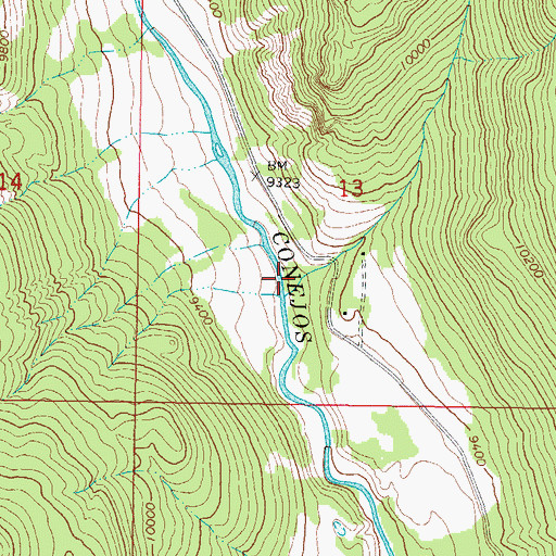 Topographic Map of Trail Creek, CO