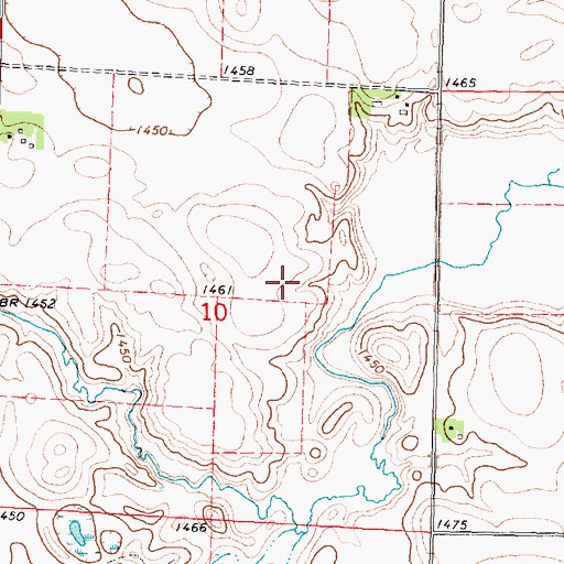 Topographic Map of Dugout Creek Wildlife Management Area, IA