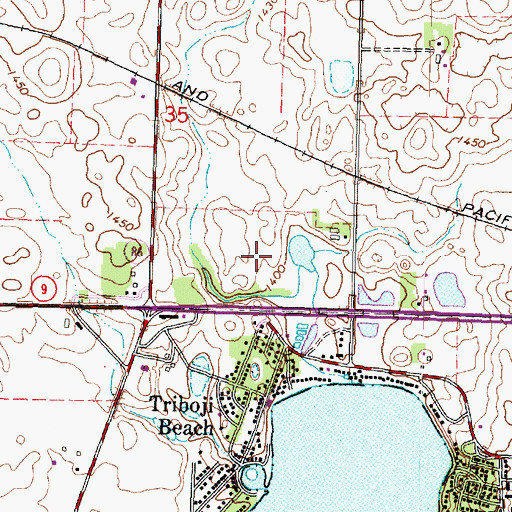 Topographic Map of Lazy Lagoon, IA