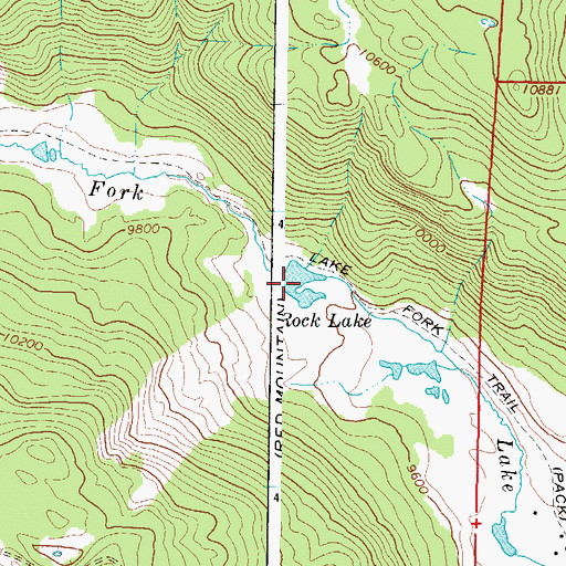 Topographic Map of Rock Lake, CO