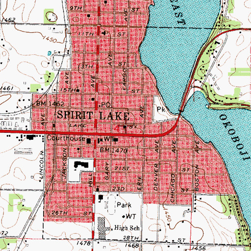 Topographic Map of Family Dentistry Center, IA