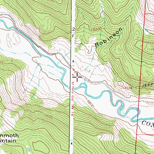 Topographic Map of Robinson Gulch, CO