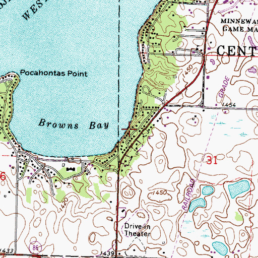 Topographic Map of Maywood Beach, IA