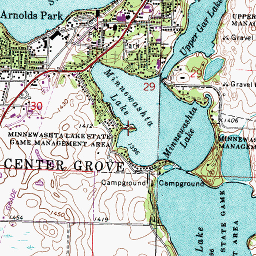 Topographic Map of Christys Point, IA