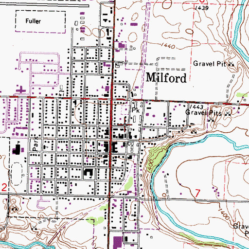 Topographic Map of Farmers Co-op Elevator, IA