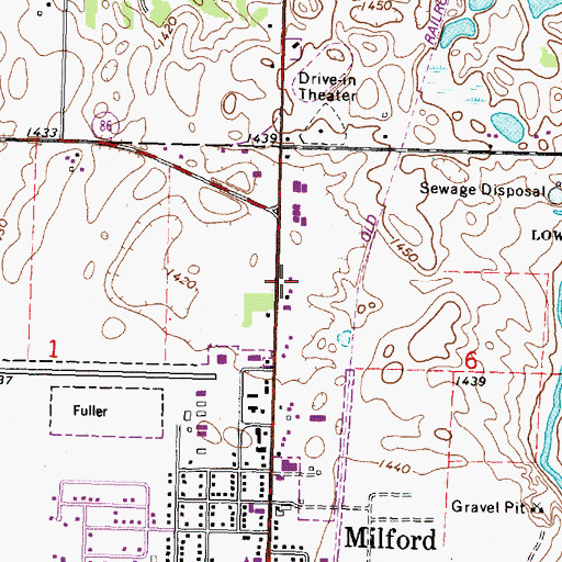 Topographic Map of D U Beving Memorial Museum, IA