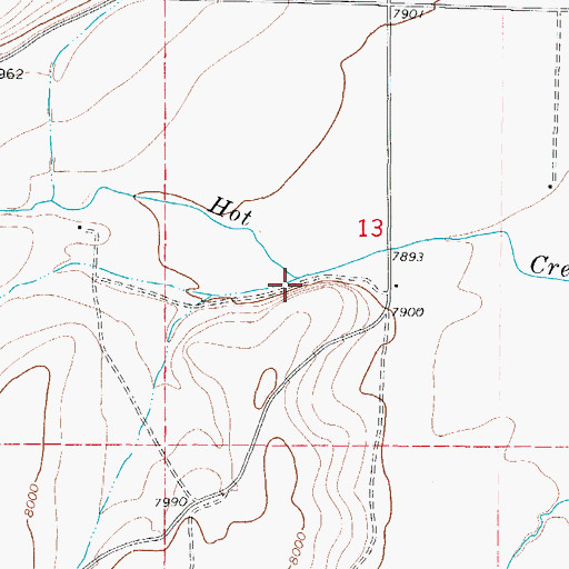 Topographic Map of Poso Creek, CO