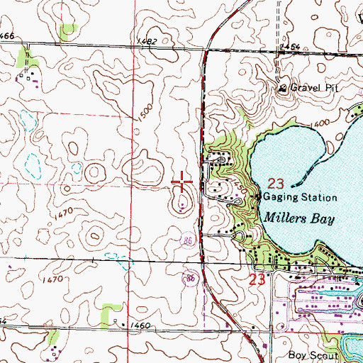 Topographic Map of Iowa Lakeside Laboratory, IA