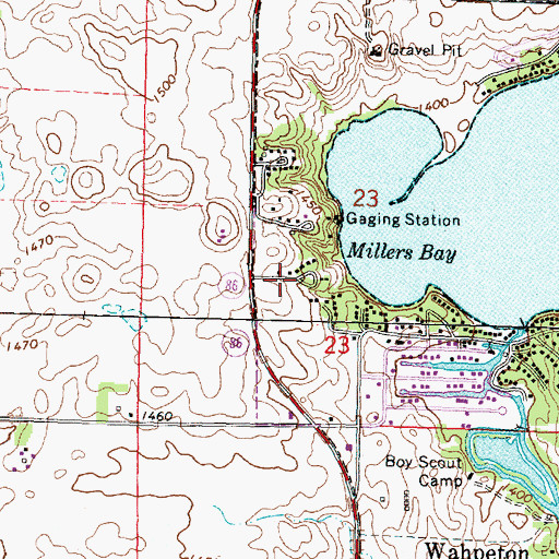 Topographic Map of Presbyterian Camp, IA