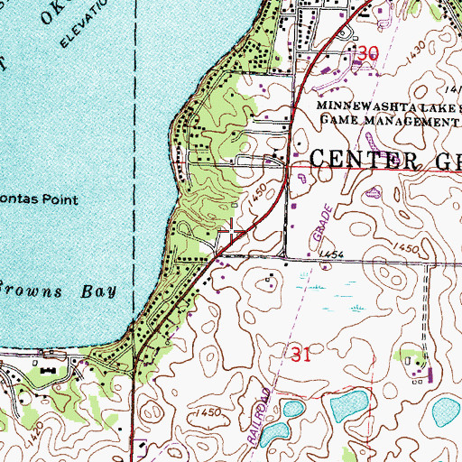 Topographic Map of White Oaks Campground, IA