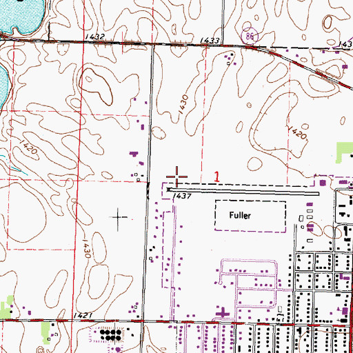 Topographic Map of Clark Museum of Area History, IA
