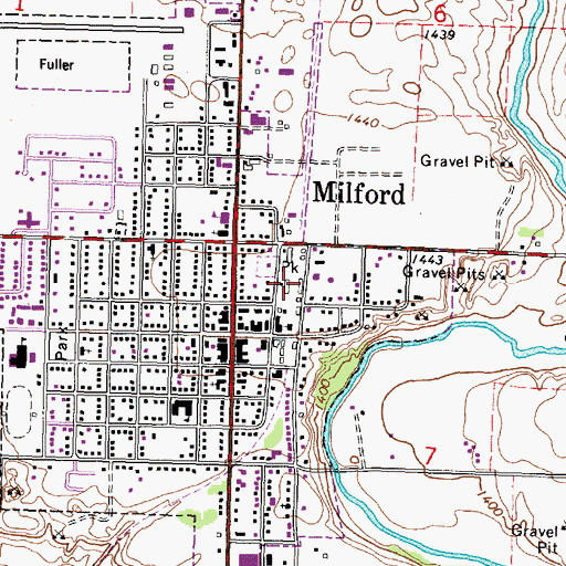 Topographic Map of Buchanan Park, IA