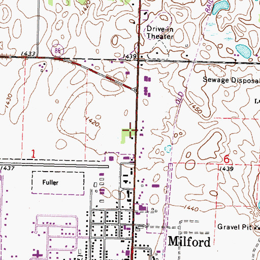 Topographic Map of Boji Bay Water Park, IA