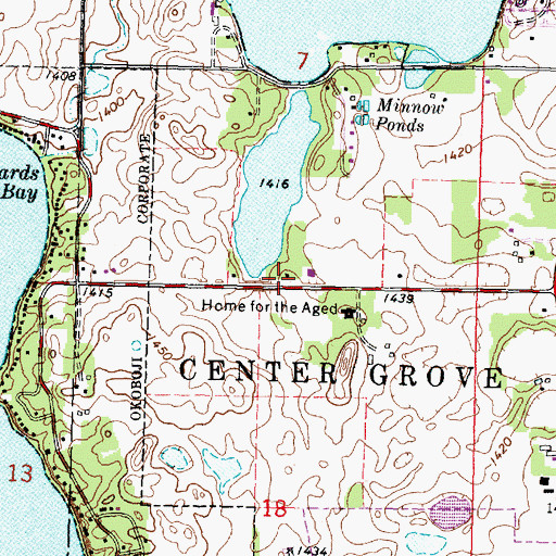 Topographic Map of Westport Sesquicentennial School, IA